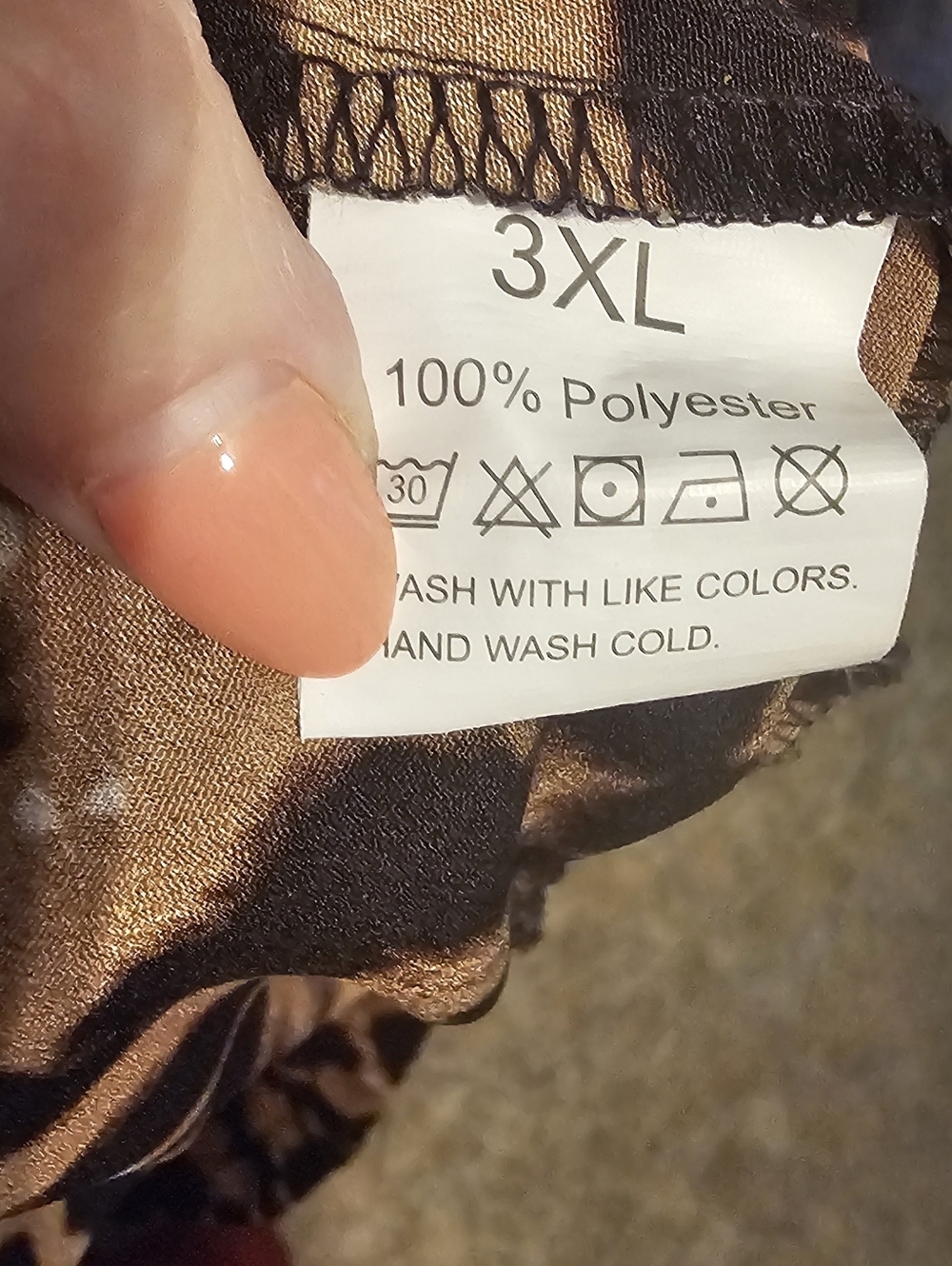 Leopard Print Wide Leg Pants - Black and Tan - Picture 4 of 6